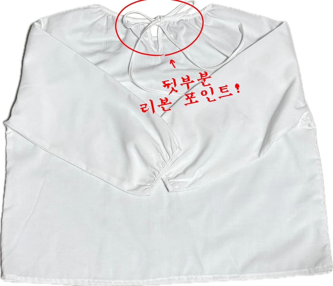 빈티지 화이트 블라우스 상품이미지2