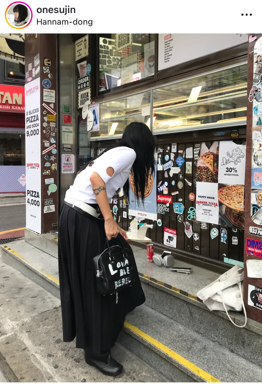 꼼데가르송걸 페인트백 상품이미지8