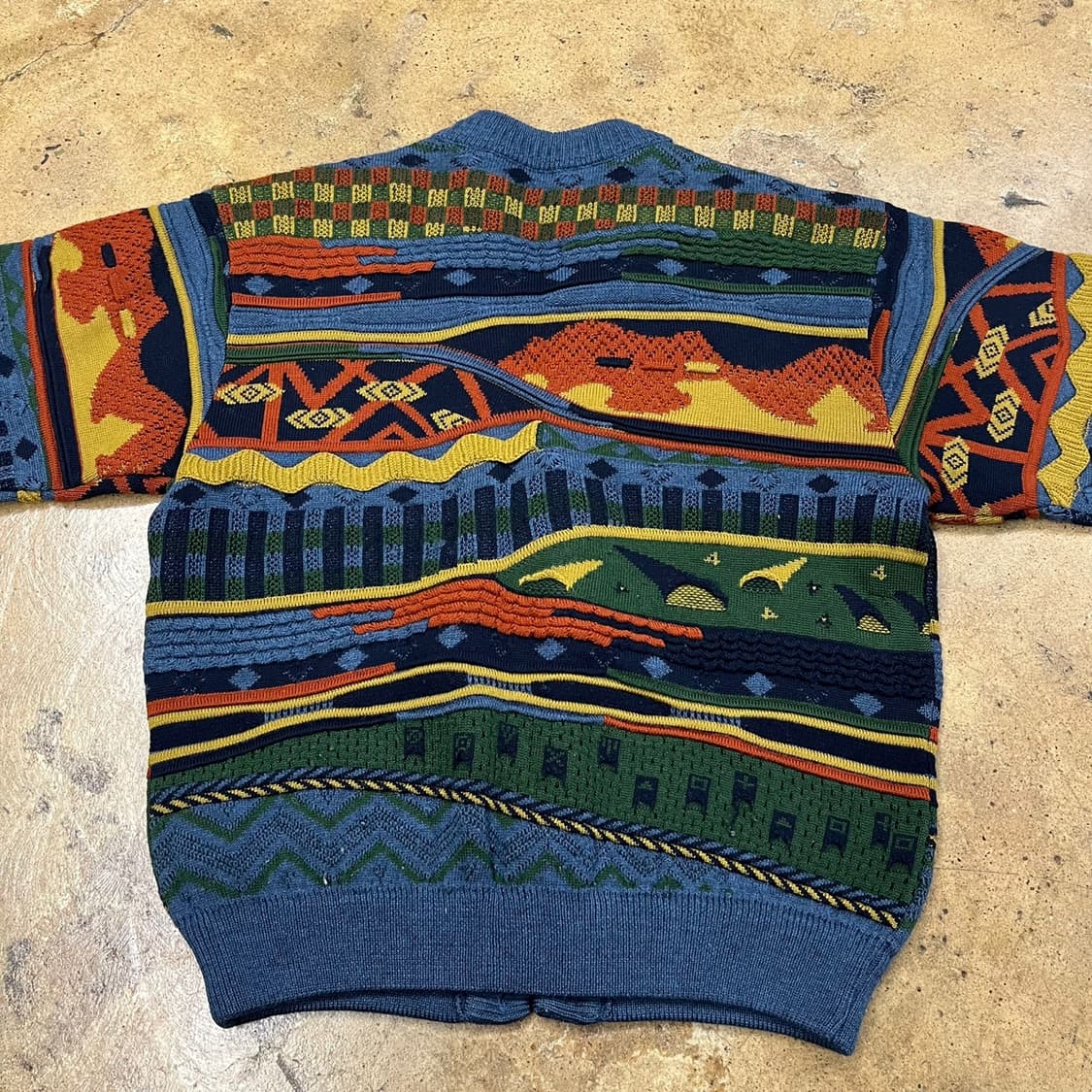 [정품/M] 게쿠 오스트레일리아 케이블 울 가디건 b18 상품이미지4