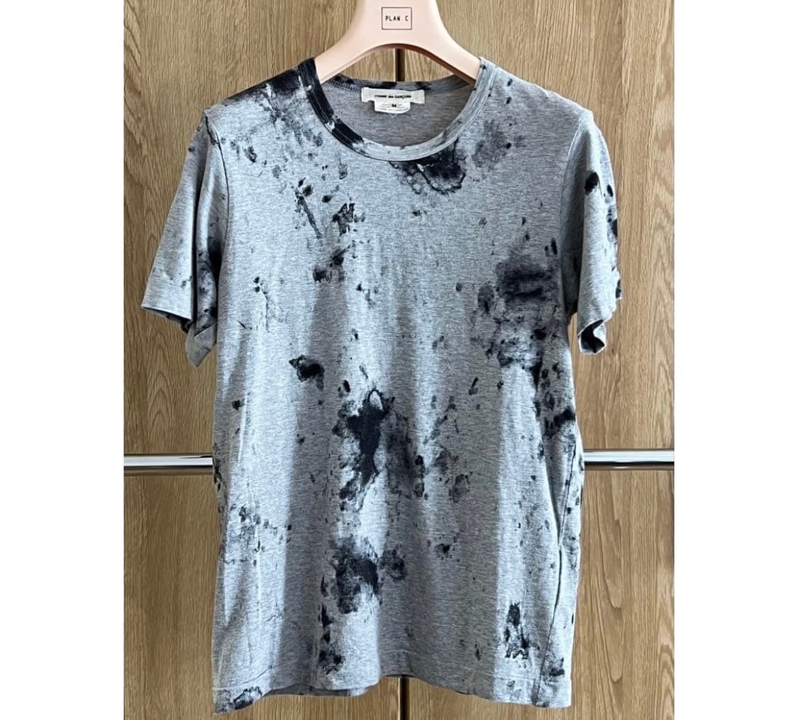 M)COMME des GARÇONS 페인트 가공 무라조메 반팔 티셔츠 상품이미지1