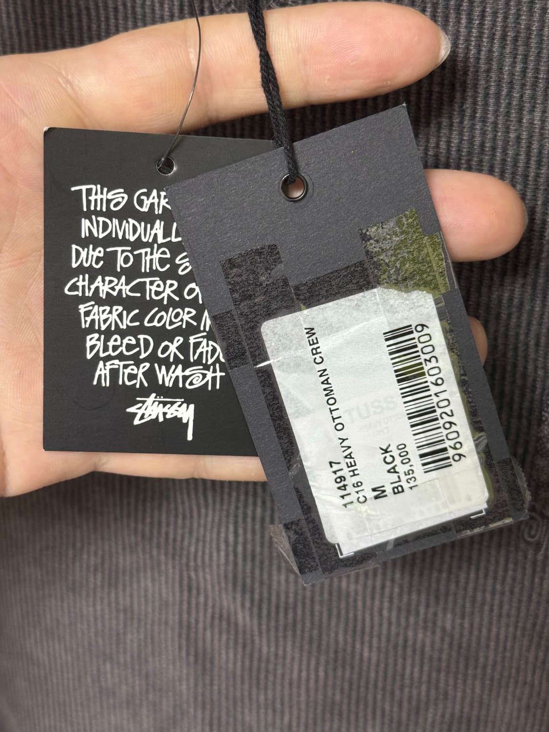 [M] 올드 스투시 로고 맨투맨 상품이미지5