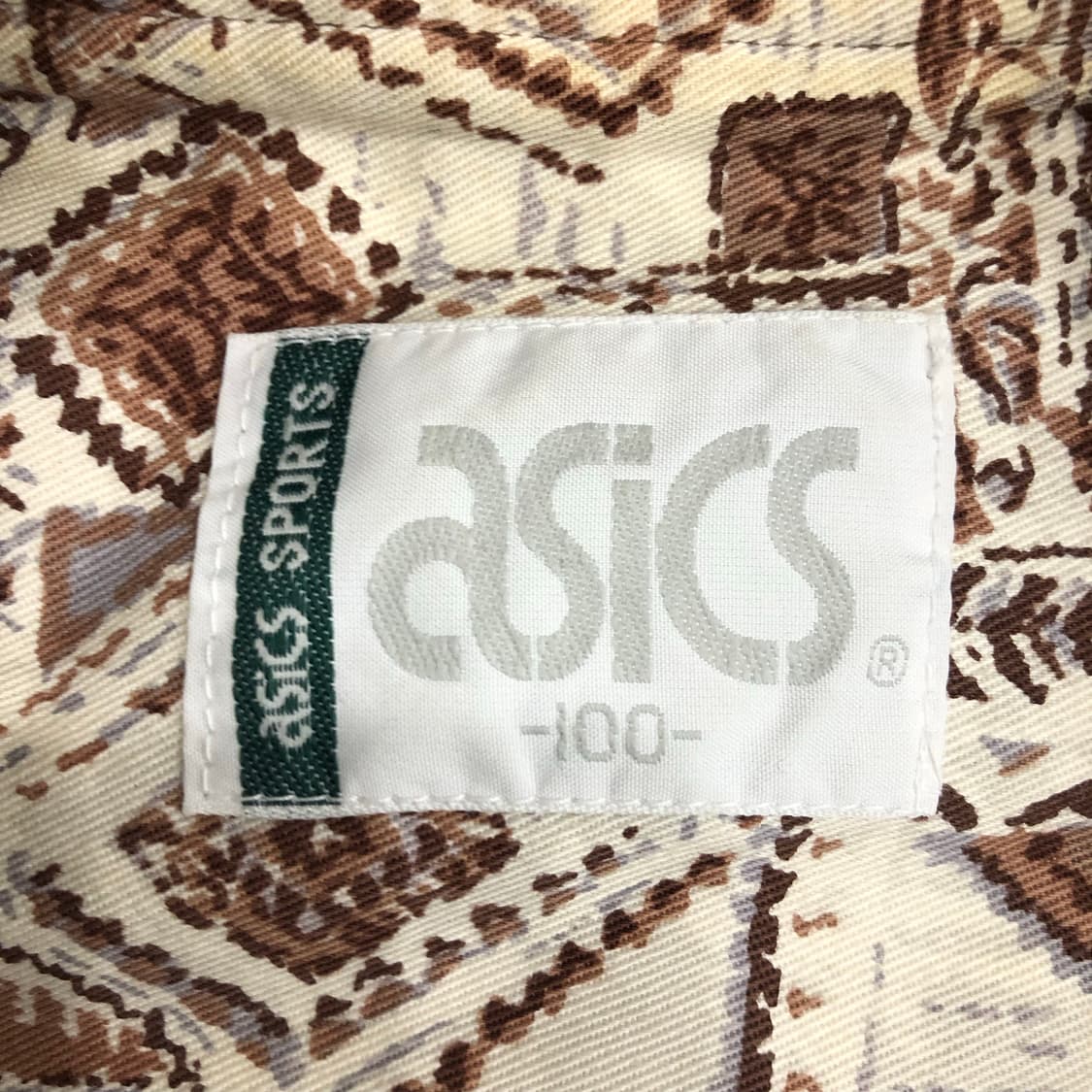 아식스 90s 기하학 패턴 봄버 블루종 자켓 상품이미지5