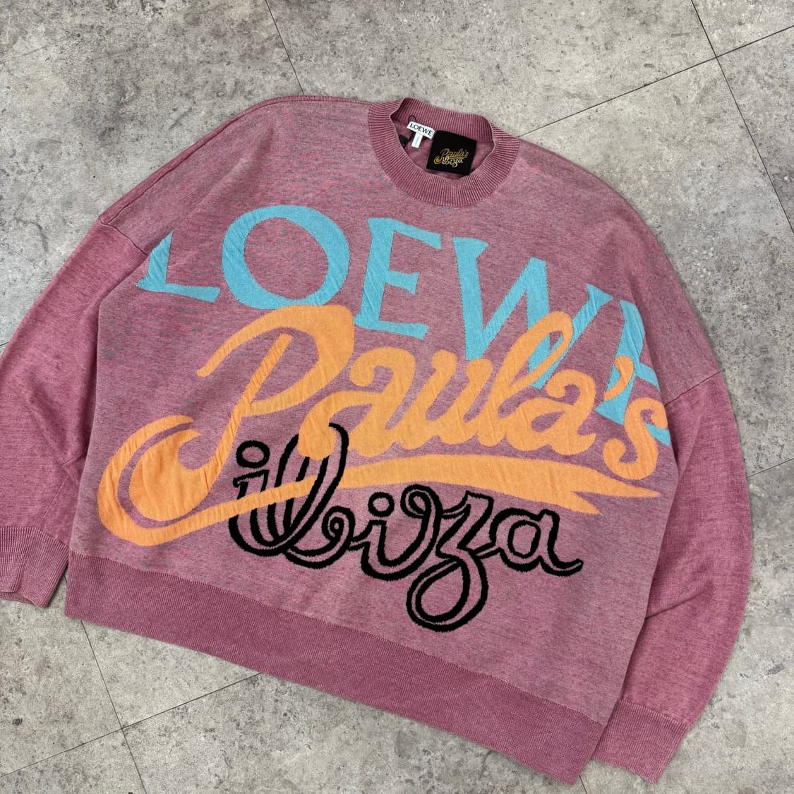 Loewe Paula’s Ibiza 핑크 코튼 니트 #csz416 상품이미지2