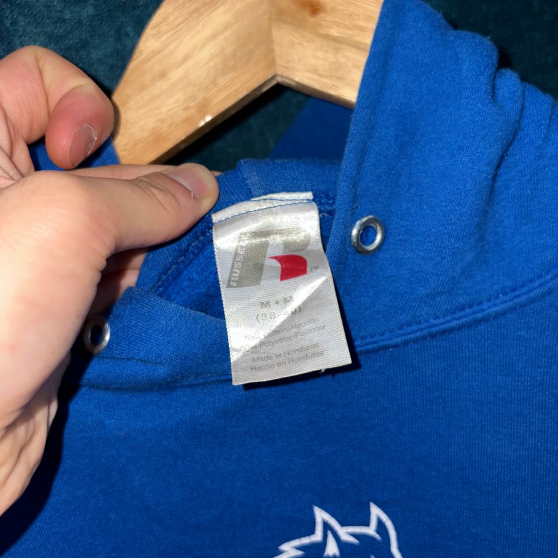 (M) 러셀 프린팅 빈티지 후드티 상품이미지6