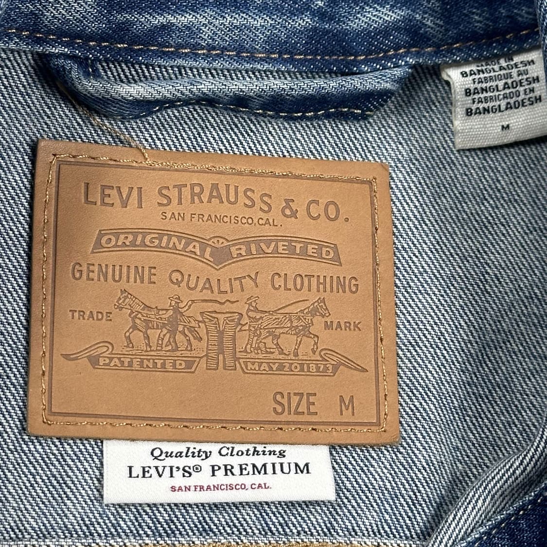 리바이스 x 굿네이처 선인장 자수 트러커 데님자켓 (M) 상품이미지7