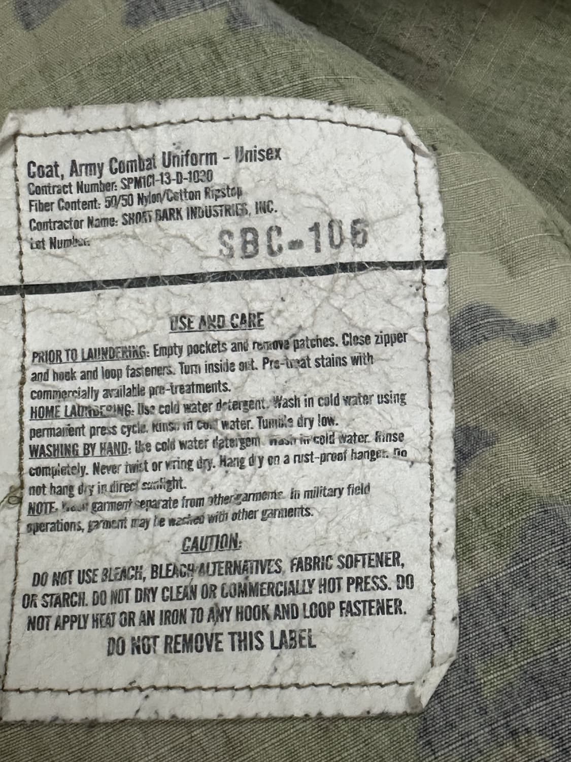 미군 OCP 멀티캠 전투복 상의 (M/L) (L) 상품이미지8