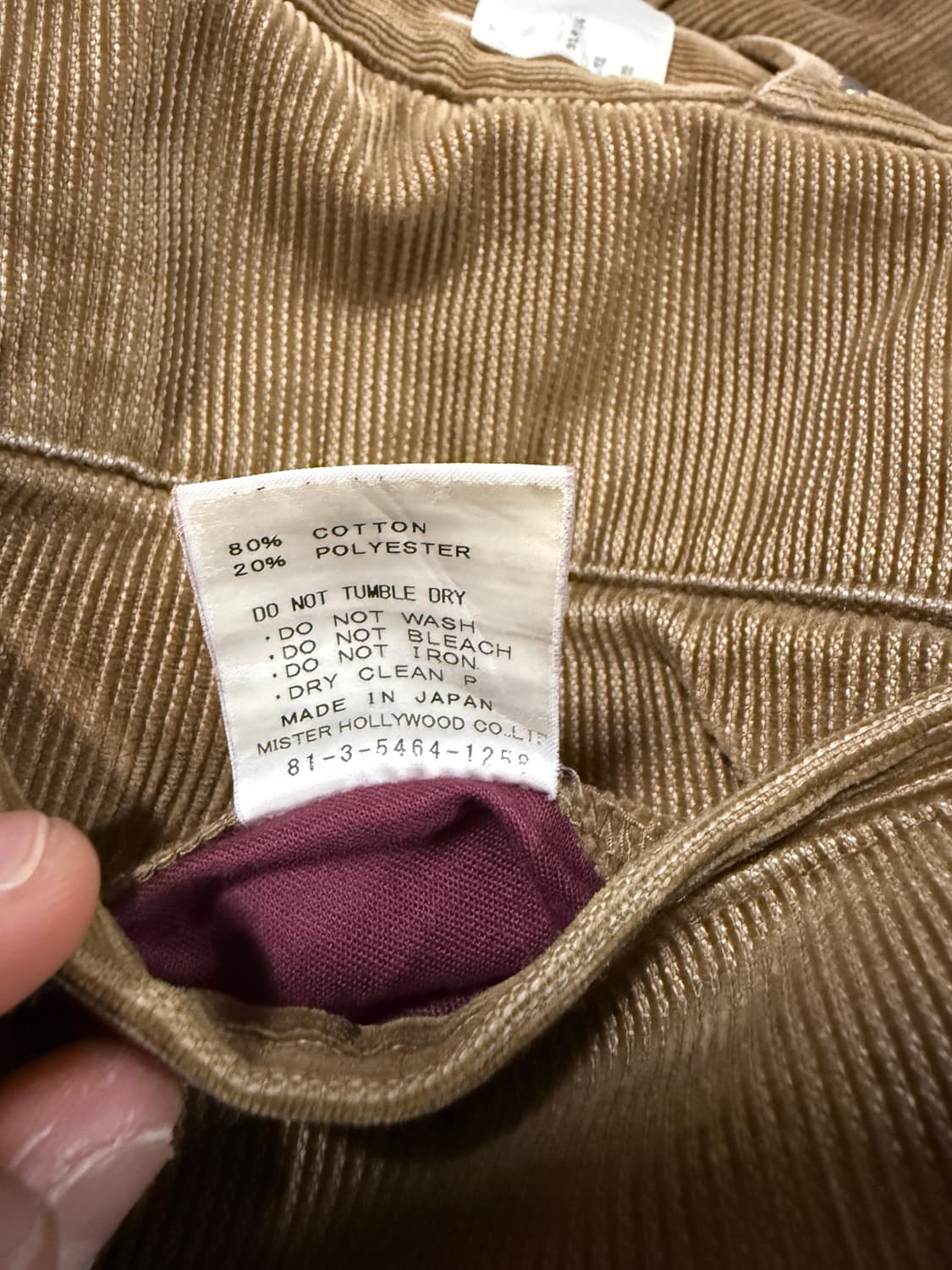 엔 할리우드 코듀로이 부츠컷 팬츠 M 30 32 n.hoolywood 상품이미지3