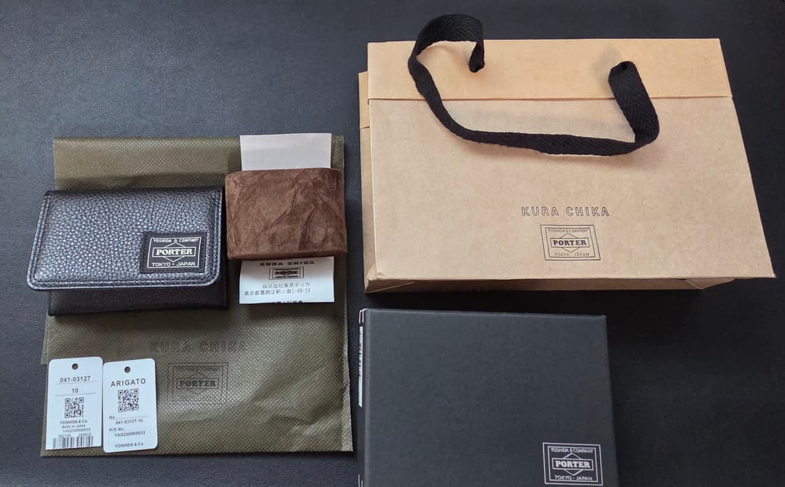 [새상품] 요시다 포터 카드지갑 Calm Card Case Black 상품이미지1