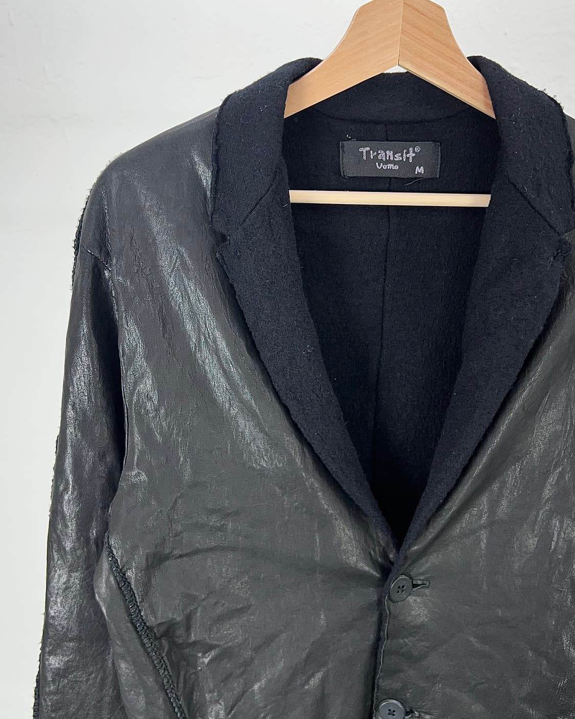 트랜짓 코디드 투 페이스 램스킨 레더 블레이저 자켓 상품이미지2