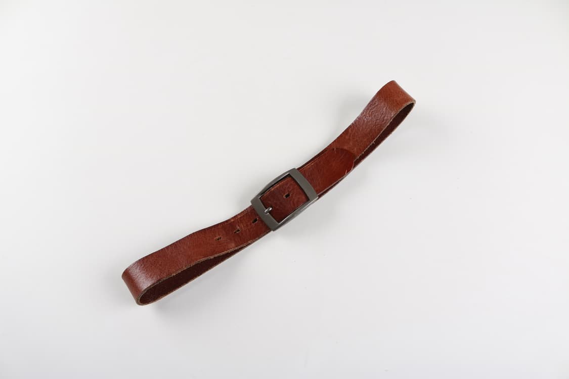 [28~32인치] 빈티지 에이징 소가죽 벨트 상품이미지1