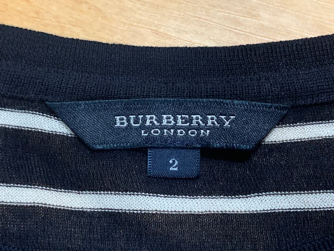 BURBERRY 버버리 런던 스트라이프 패턴 숏츠 슬리브드(2 사이즈) 상품이미지8