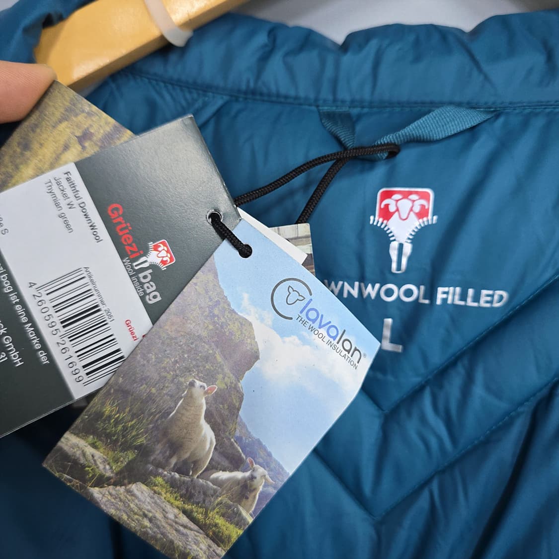 그루찌백 페이스풀 다운울 경량 패딩 자켓 L 상품이미지5