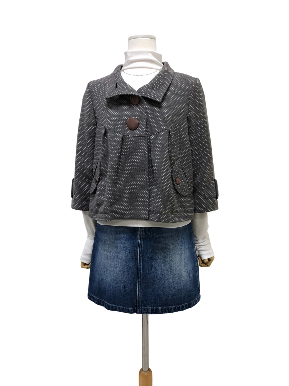 빈티지 도트 자켓 상품이미지4