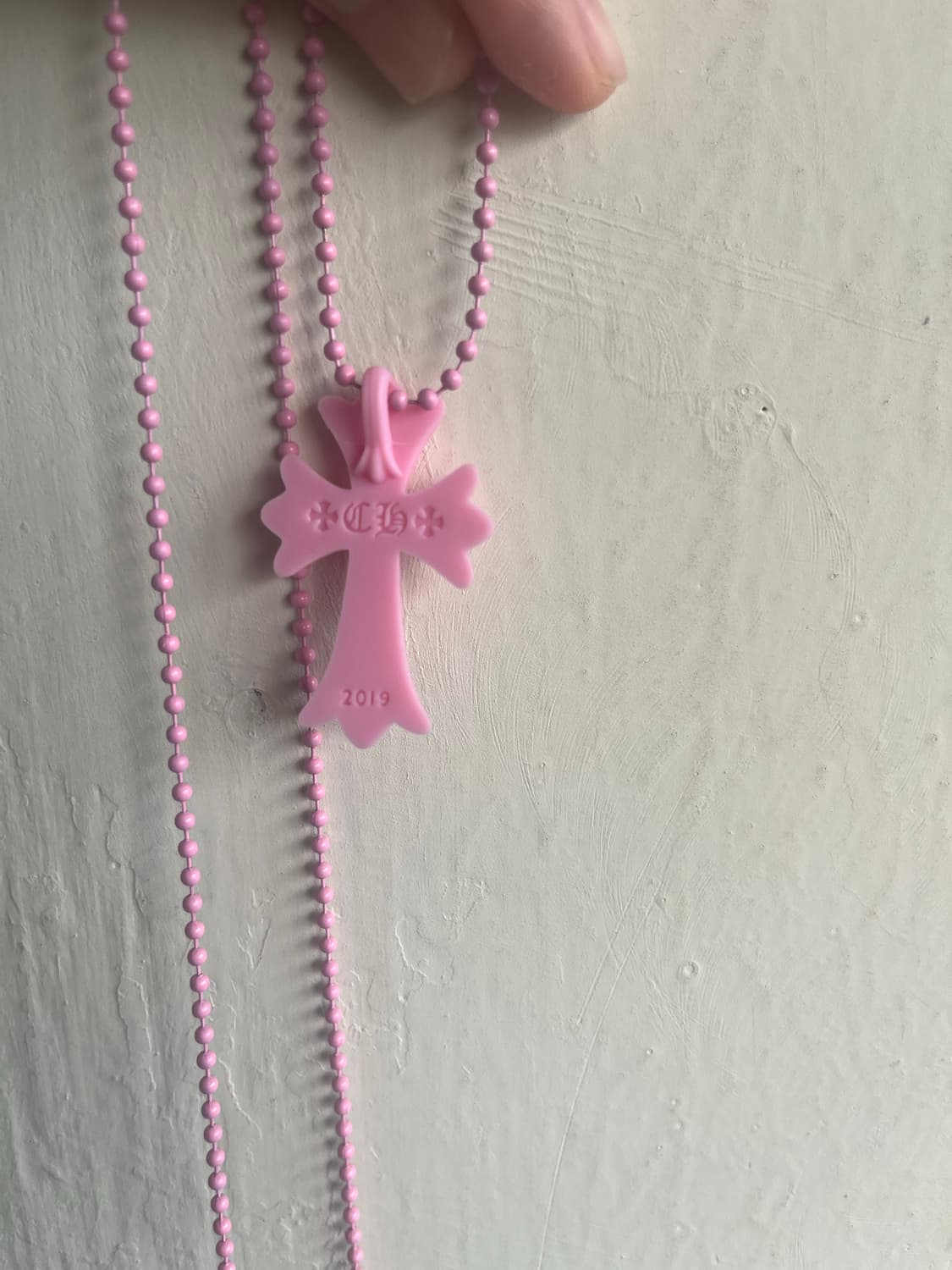 크롬하츠 실리크롬 핑크 목걸이 상품이미지2