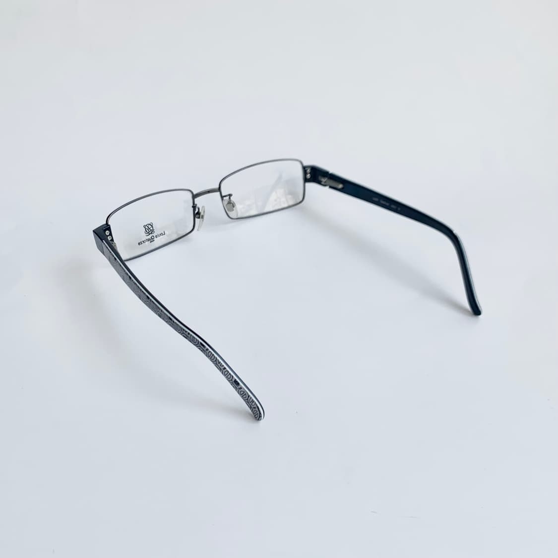 [픽키-722] 데드스탁 모노그램 스퀘어 사각 블랙 빈티지안경 상품이미지5