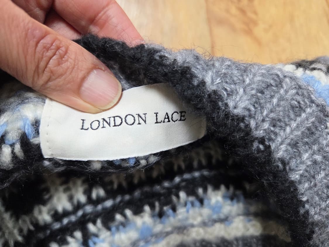 런던레이스(LONDONLACE) 노르딕 니트 프리사이즈 새상품 상품이미지6