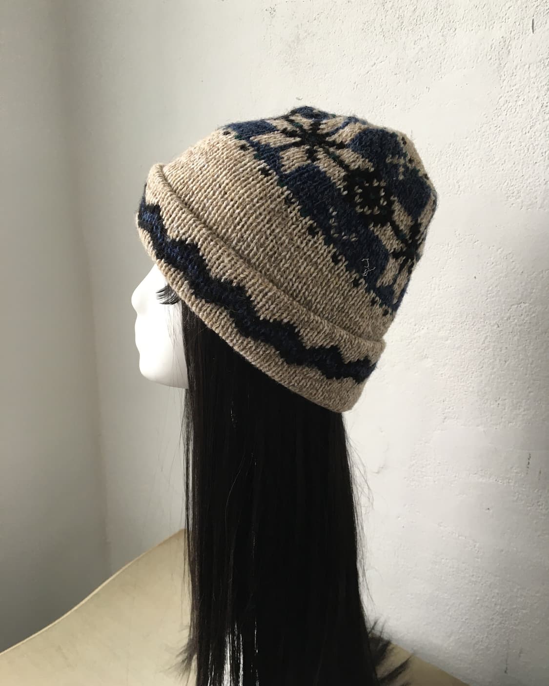  snow pattern knit beanie 상품이미지1