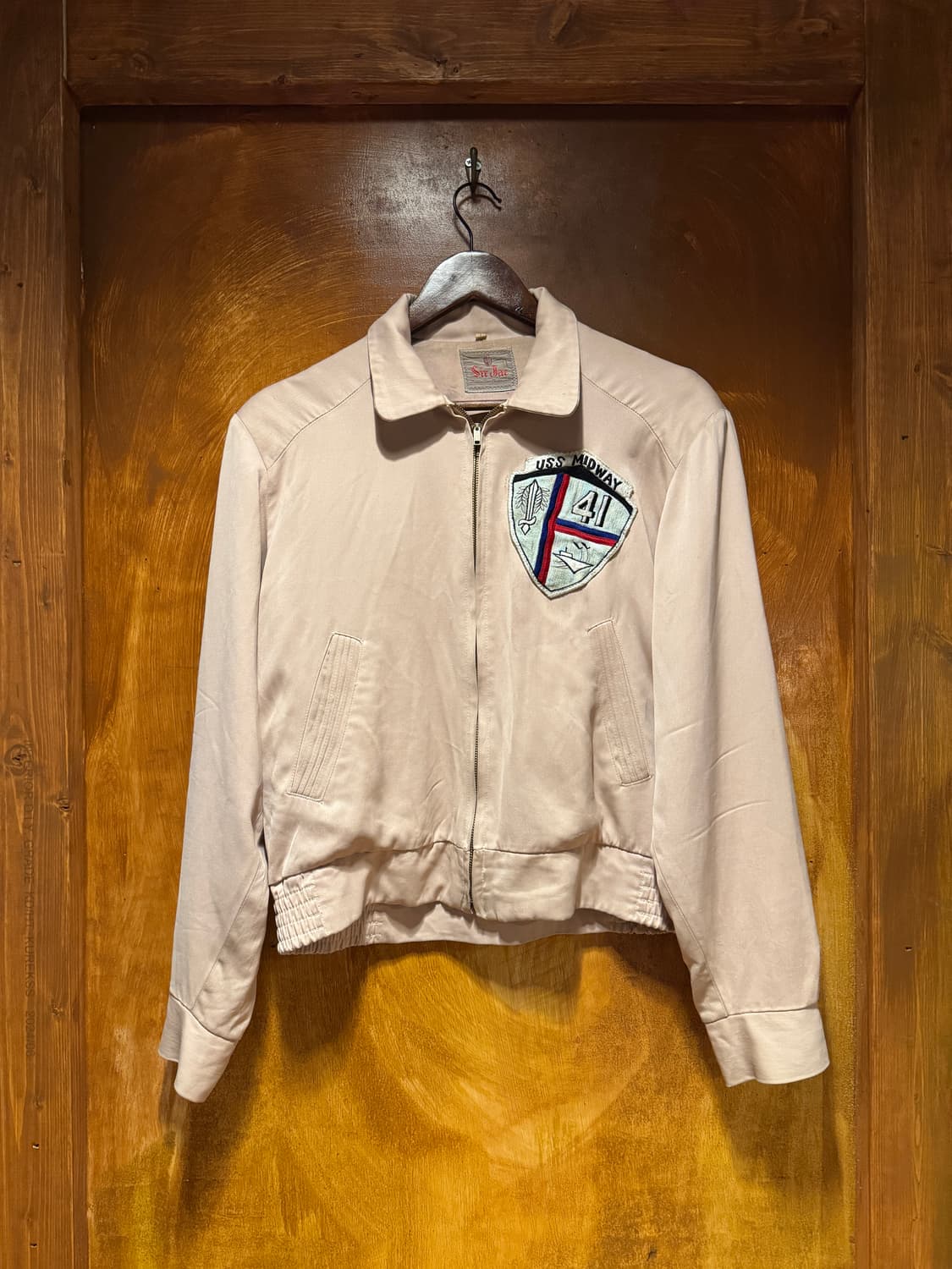 50s USS 미드웨이 레이온 개버딘 자켓 (40) 상품이미지1