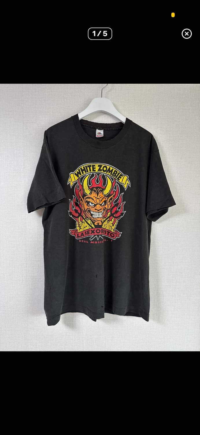 90s white zombie thrashed t 상품이미지1