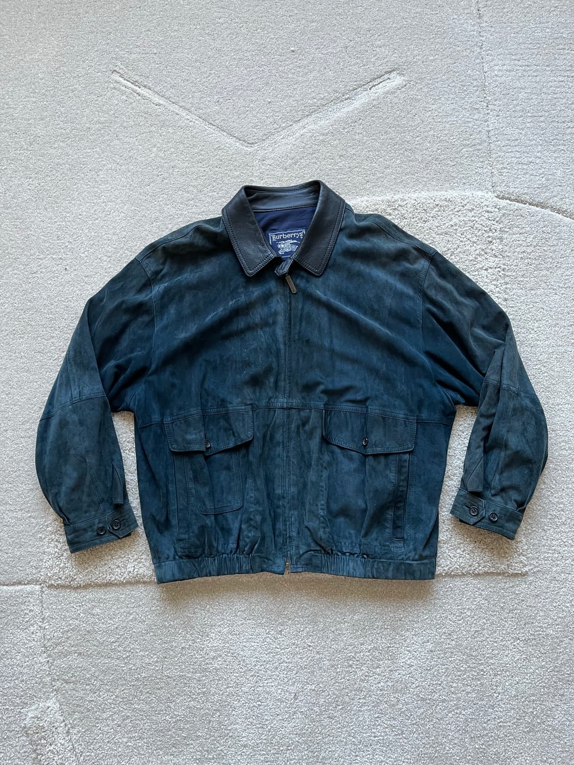 버버리 스웨이드 레더 카라 자켓 (105) 상품이미지2