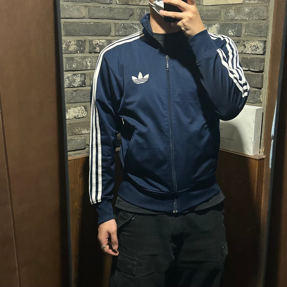 95) 아디다스 파이어버드 삼선 져지 트랙탑 집업 네이비 상품이미지9