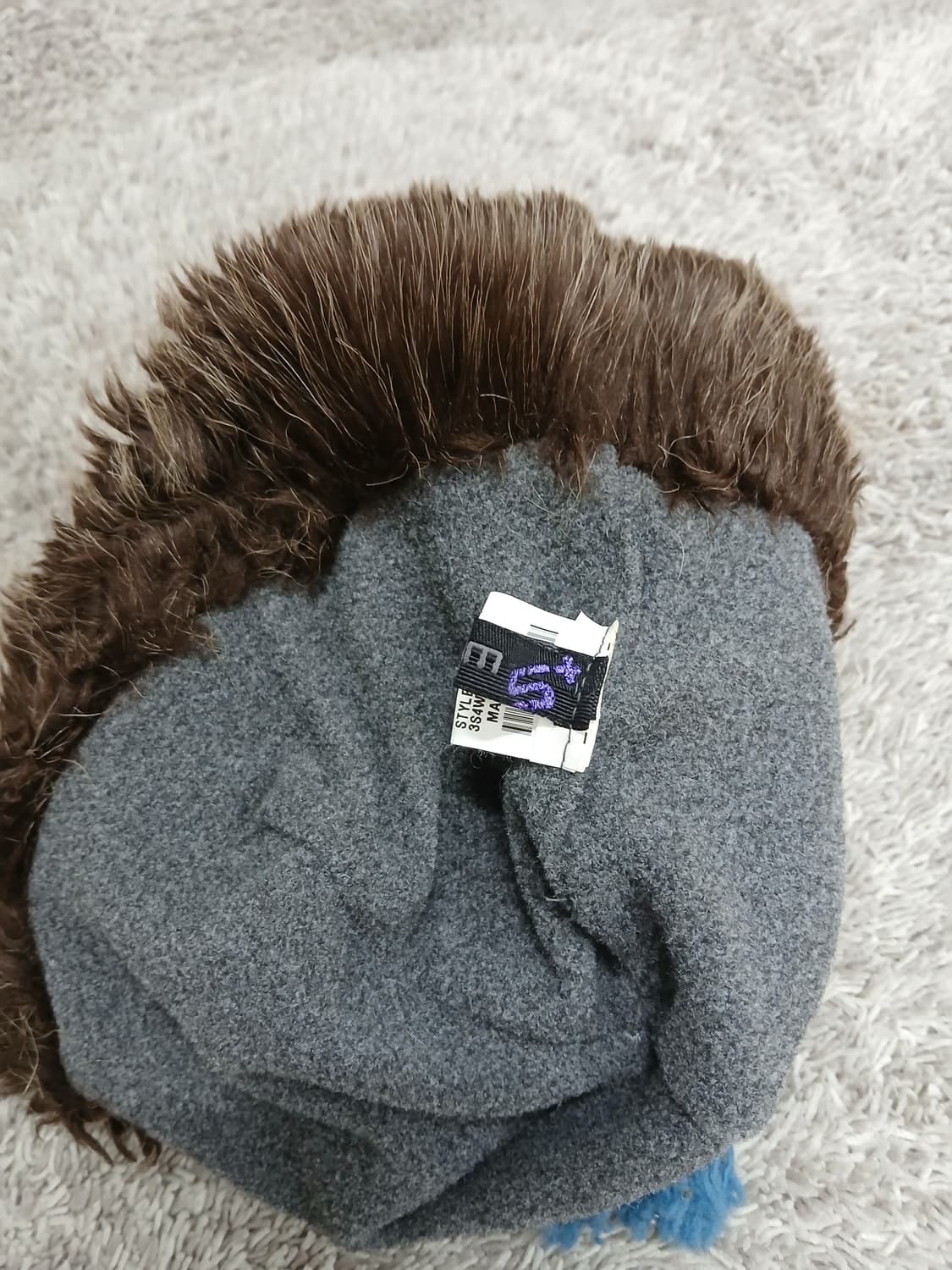 꽃 자수 털모자 상품이미지3