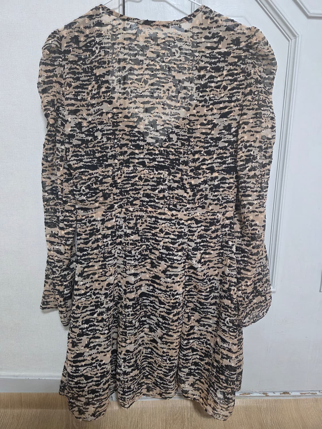 자라 애니멀 프린트 미니 드레스 원피스 S 상품이미지7