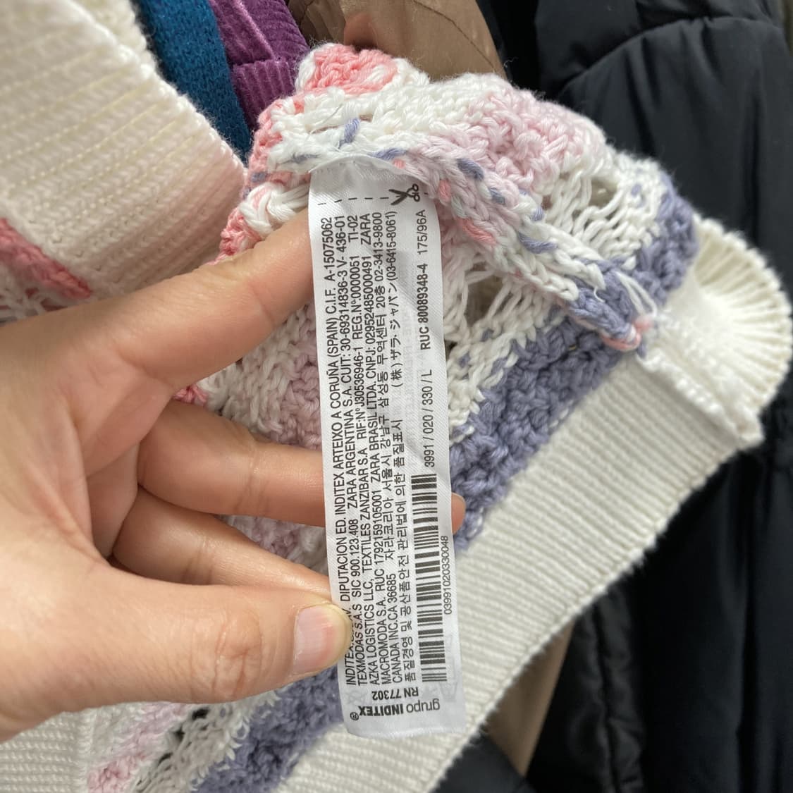 자라 여성니트베스트 라운드 L 상품이미지5