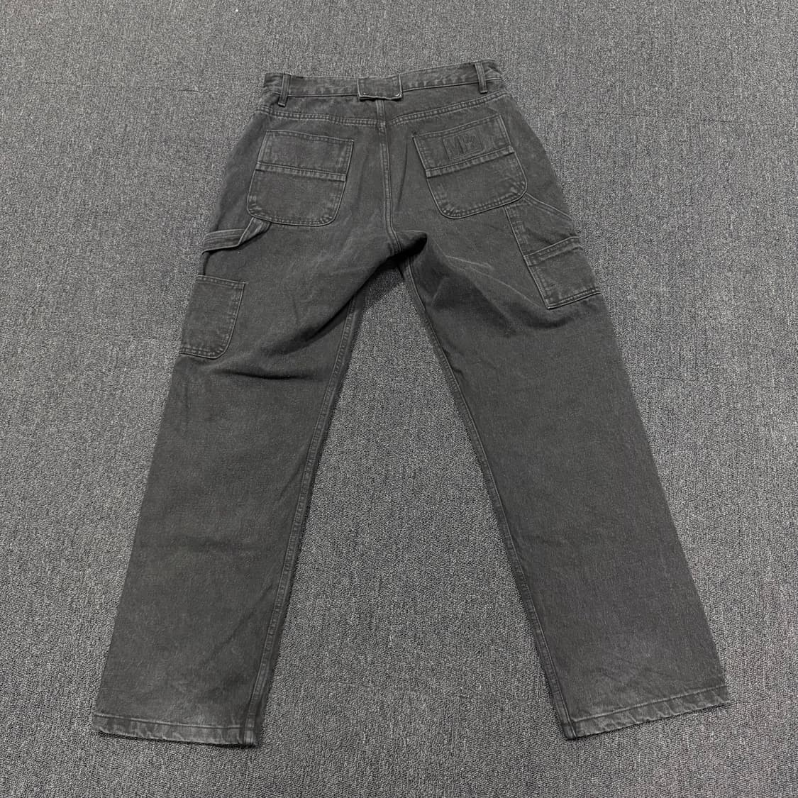 플라스틱 프로덕트 Mpa 더블니 카팬터 블랙 데님팬츠 상품이미지4