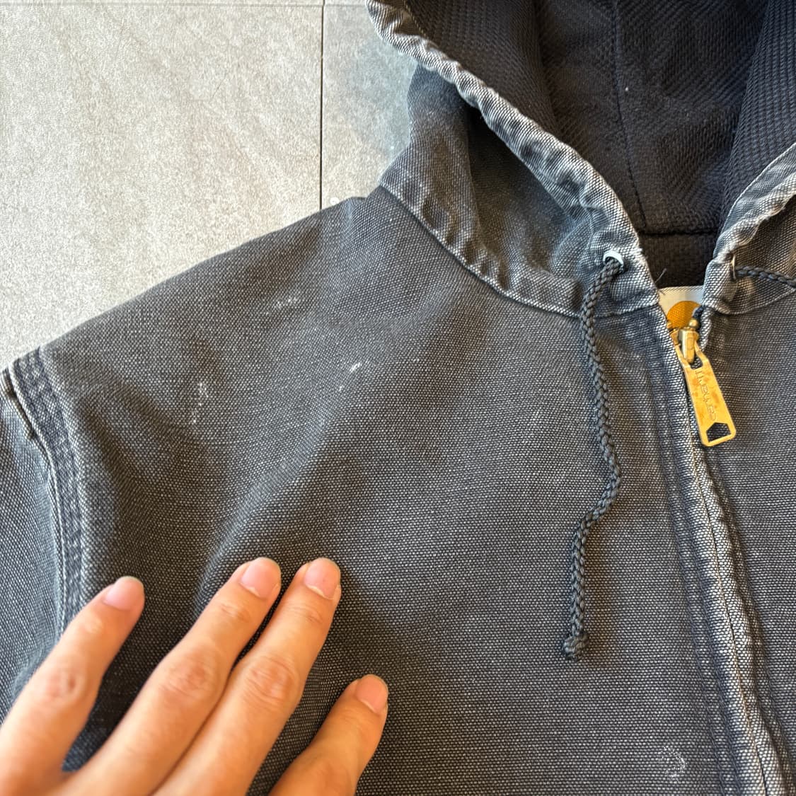 90년대 미국 생산 칼하트 블랙 액티브 자켓 상품이미지5