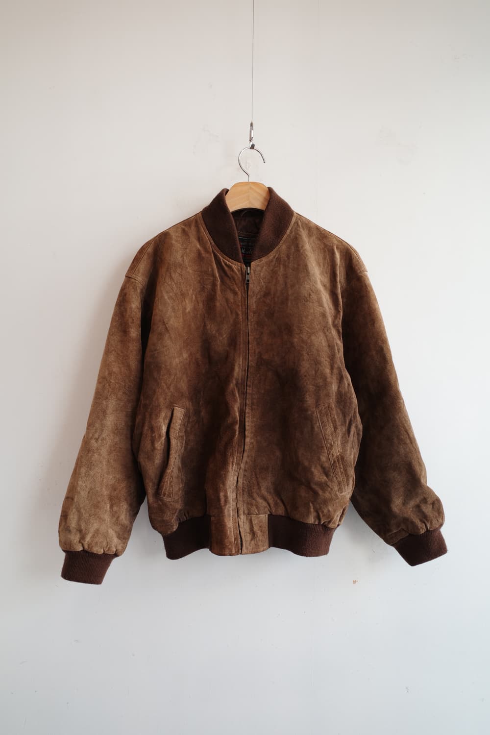 Japan brand 돈피레더 스웨이드 점퍼 상품이미지1