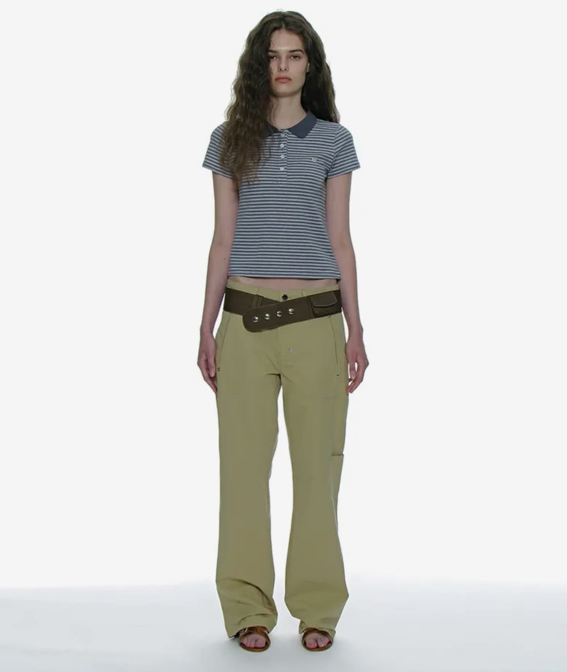 피티드 스트라이프 피케 티_파스텔 블루 상품이미지2