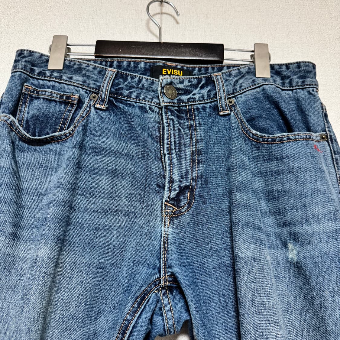 에비수 자수 데님 팬츠 상품이미지4