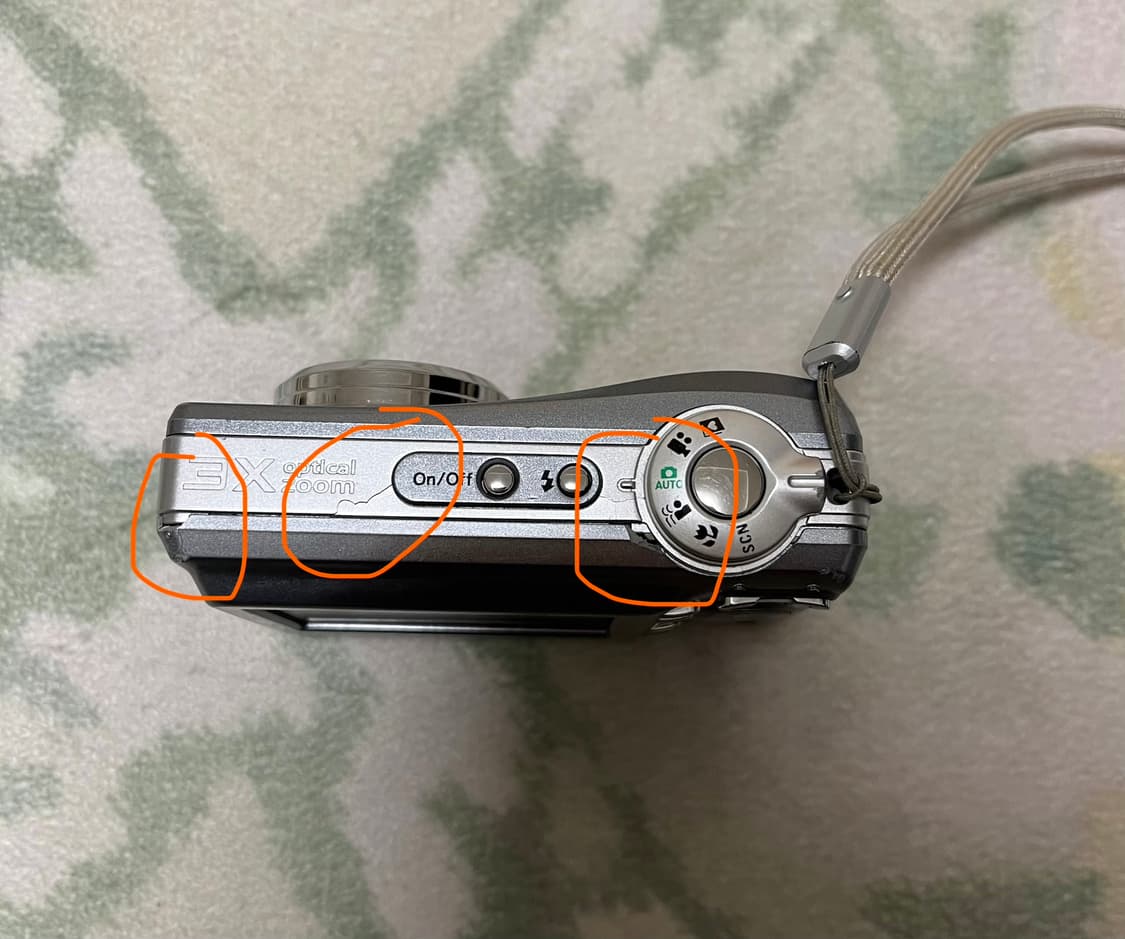 코닥 이지쉐어 kodak c813 실버 디카 빈티지 카메라  상품이미지3