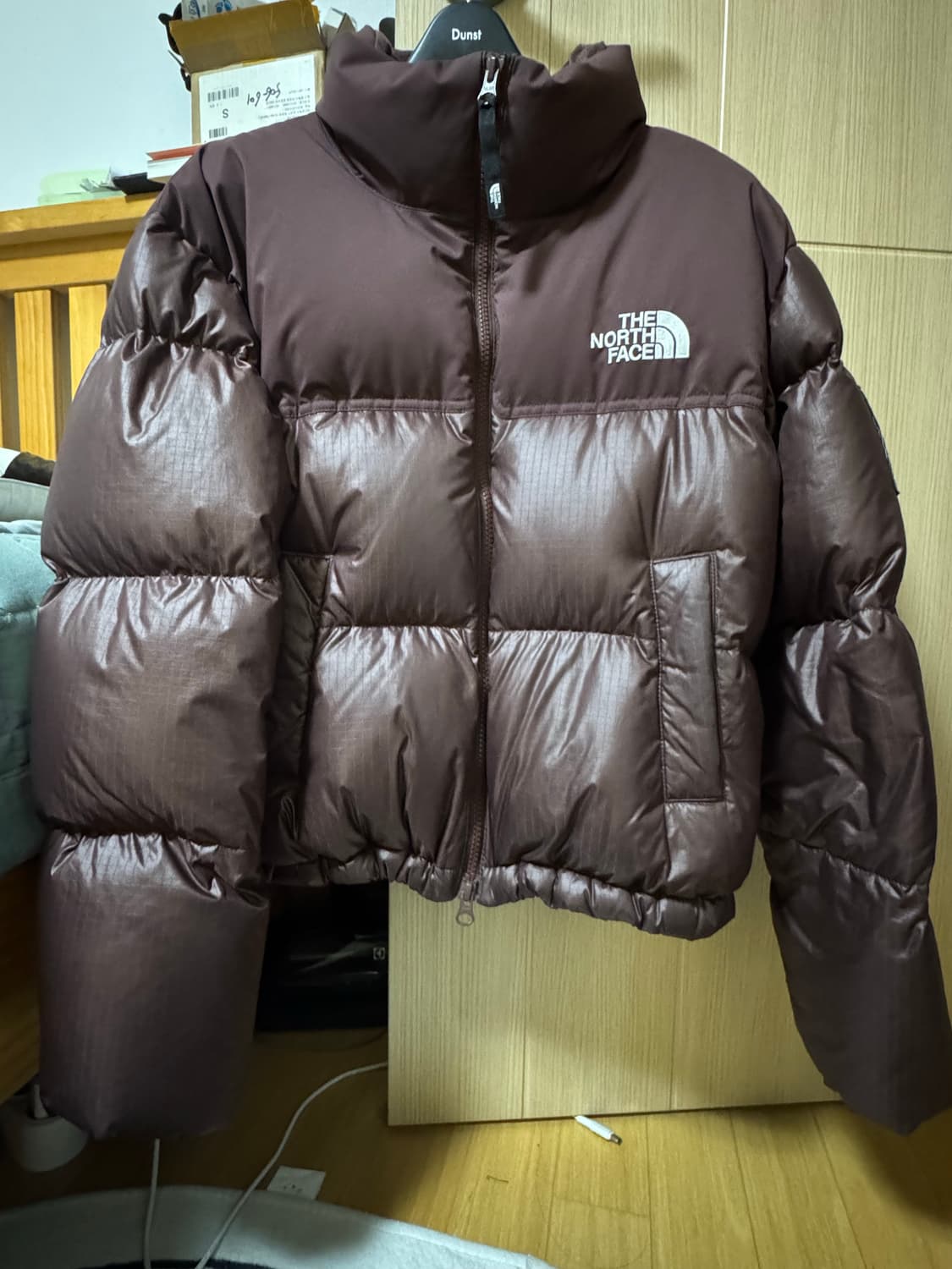 노스페이스 화이트라벨 여성 숏패딩 코코아 브라운 M90 상품이미지2