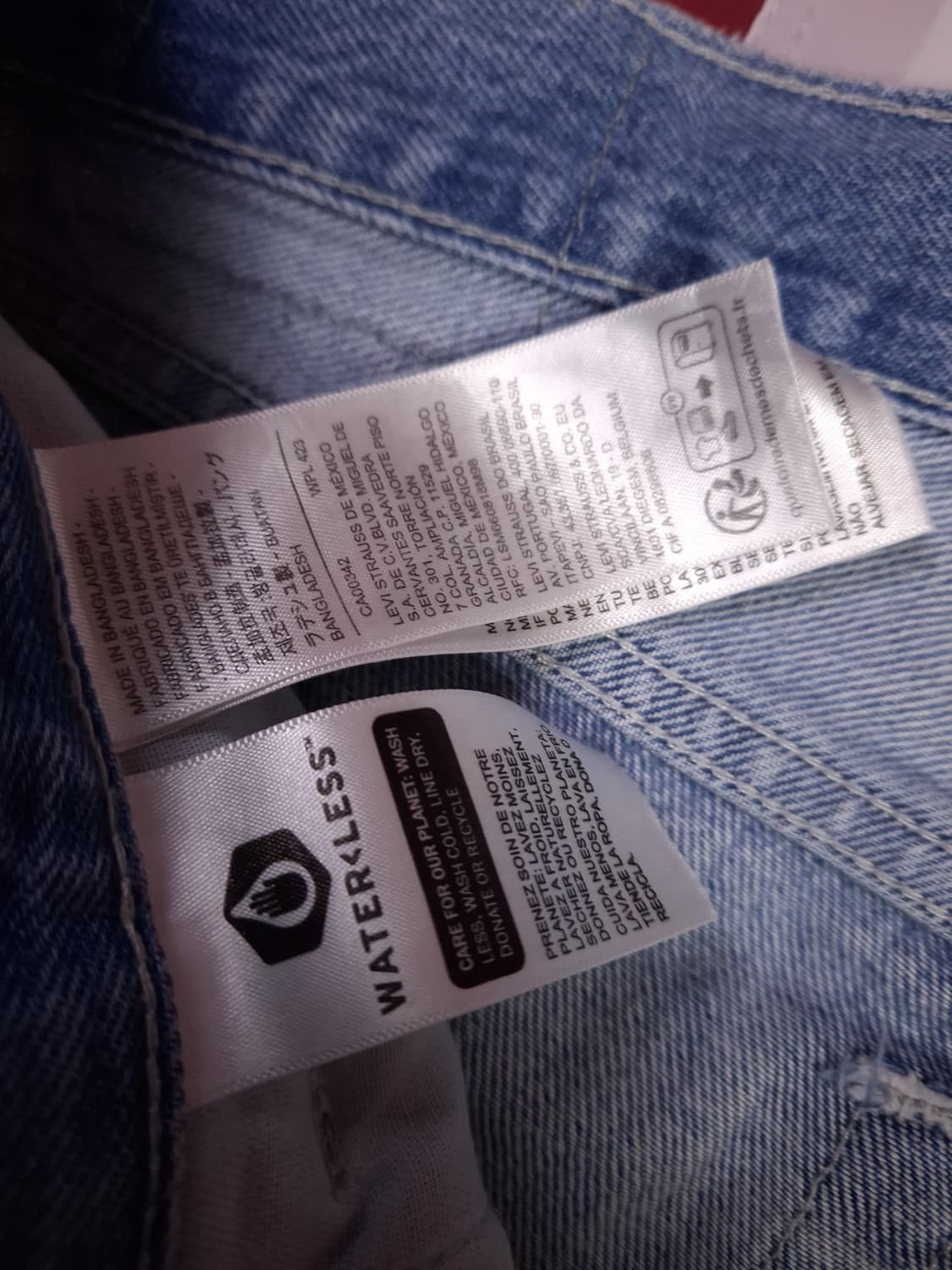 오리지날 리바이스 실버탭 루즈 스트레이트핏 워싱 데님진 상품이미지6