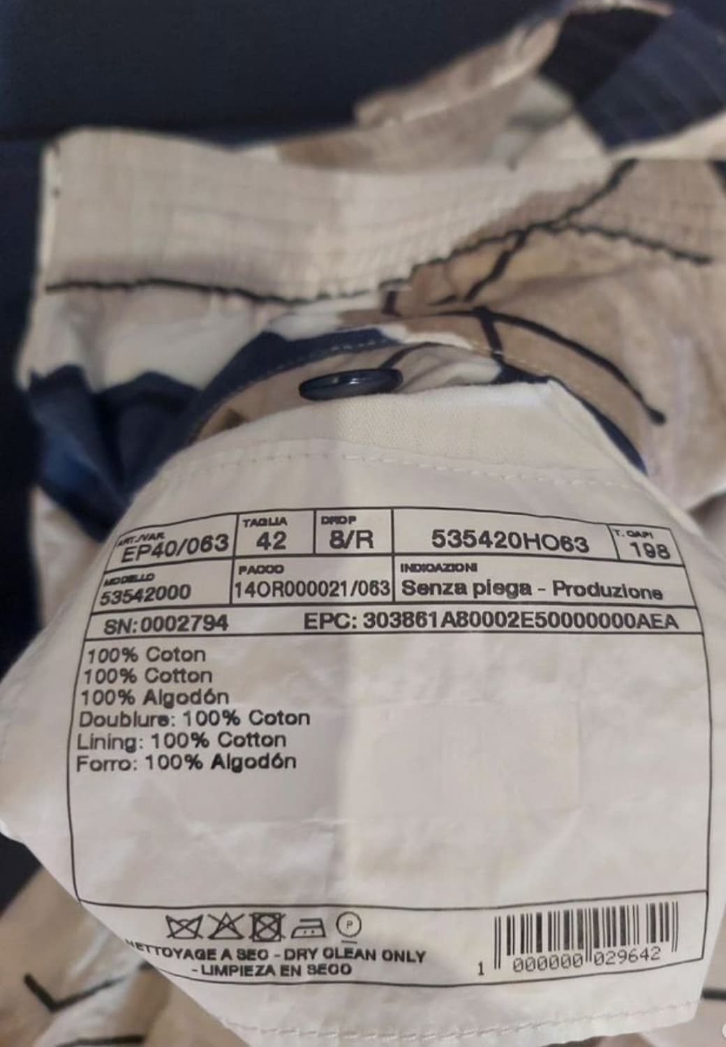 HERMES 에르메스 솔리드-이지팬츠(코튼)42 사이즈-해외발송 상품이미지9