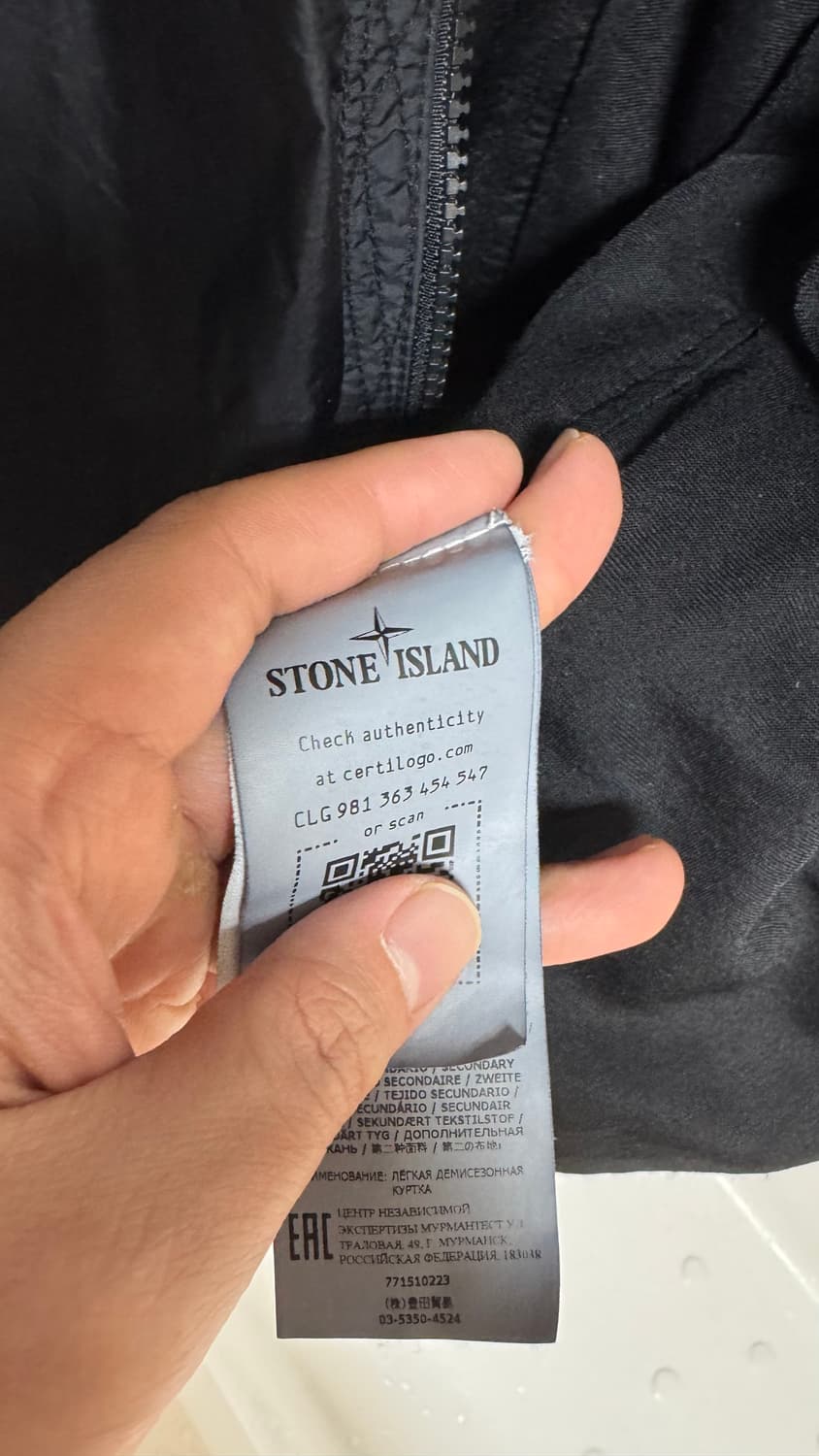 스톤 아일랜드 10223 크링클랩스 나일론 다이드 오버셔츠 블랙  상품이미지5