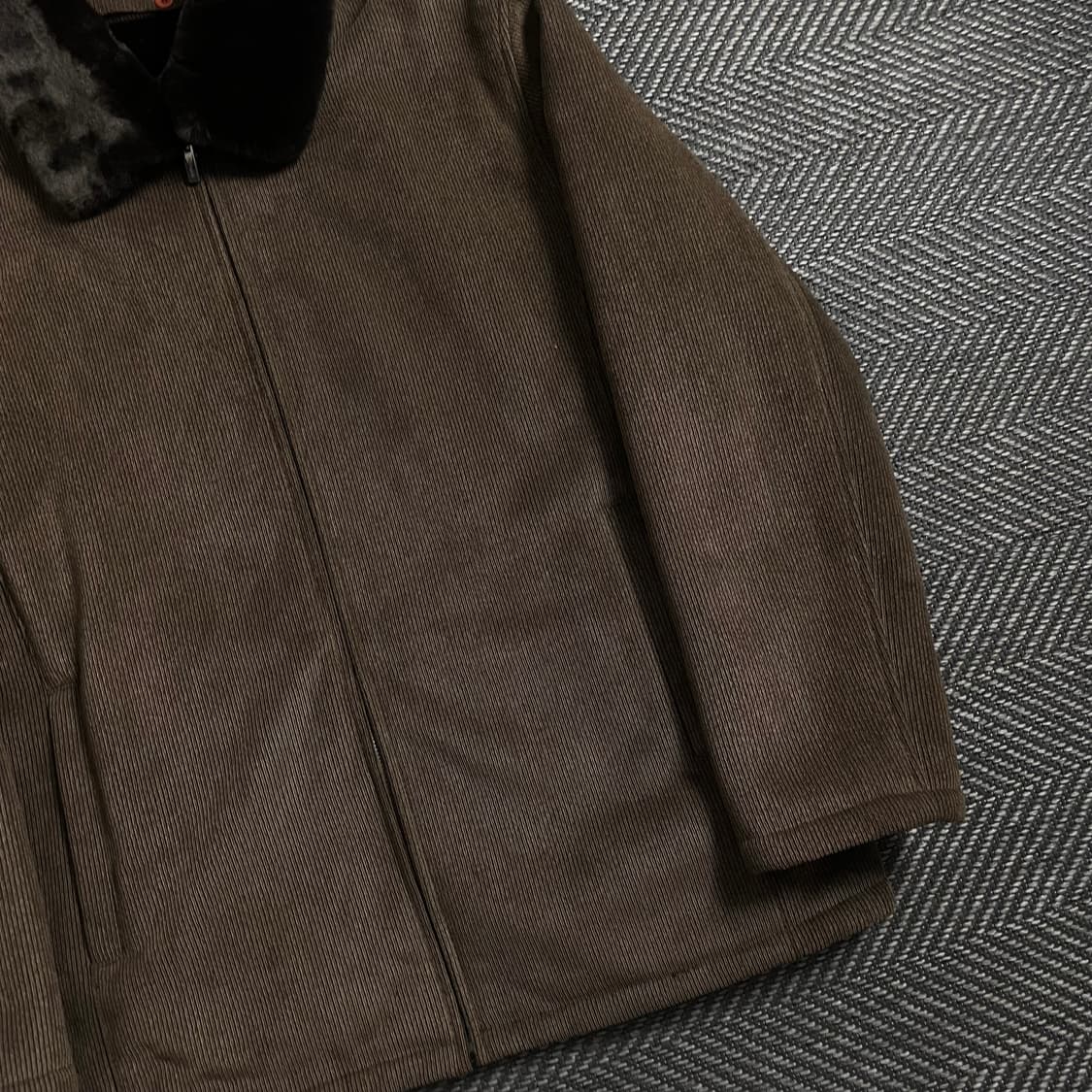 Nottinghill 브라운 코듀로이 퍼 자켓y 4628 상품이미지4