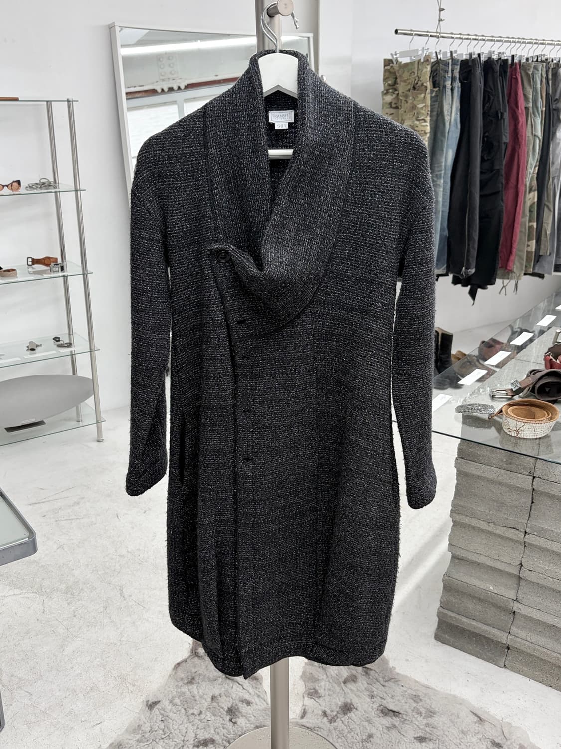 트랜짓 드레이프 울 코트 상품이미지4