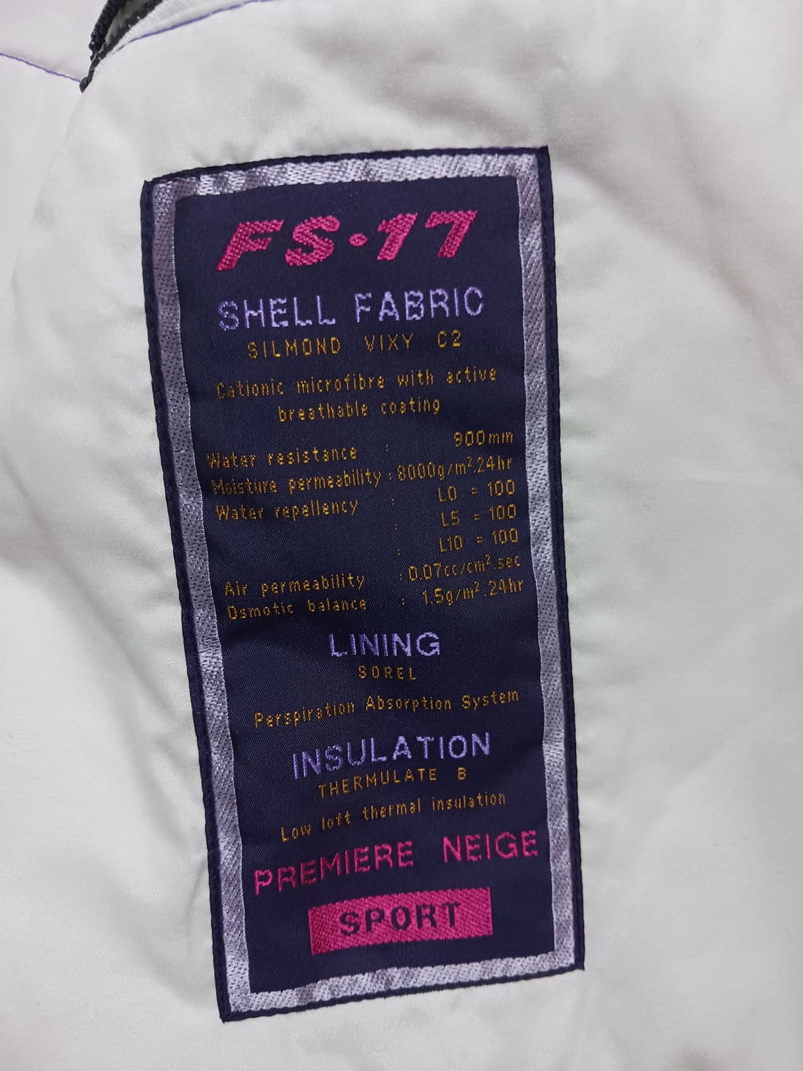 [XL] NEVICA 90S 빈티지 컬러블록 점퍼 자켓 스키복 보드복 상품이미지7