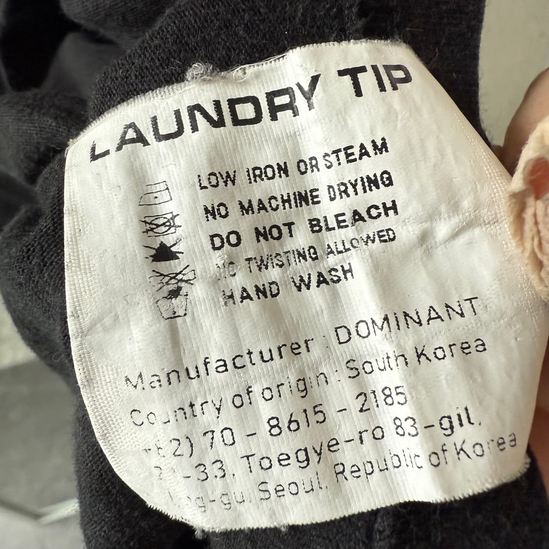 [M] 도미넌트 블랙 반팔 티셔츠 상품이미지6