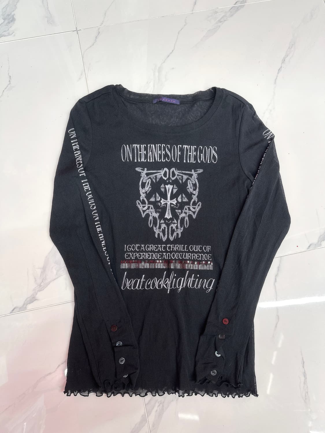 •펑크 스타일 긴팔티셔츠 상품이미지1