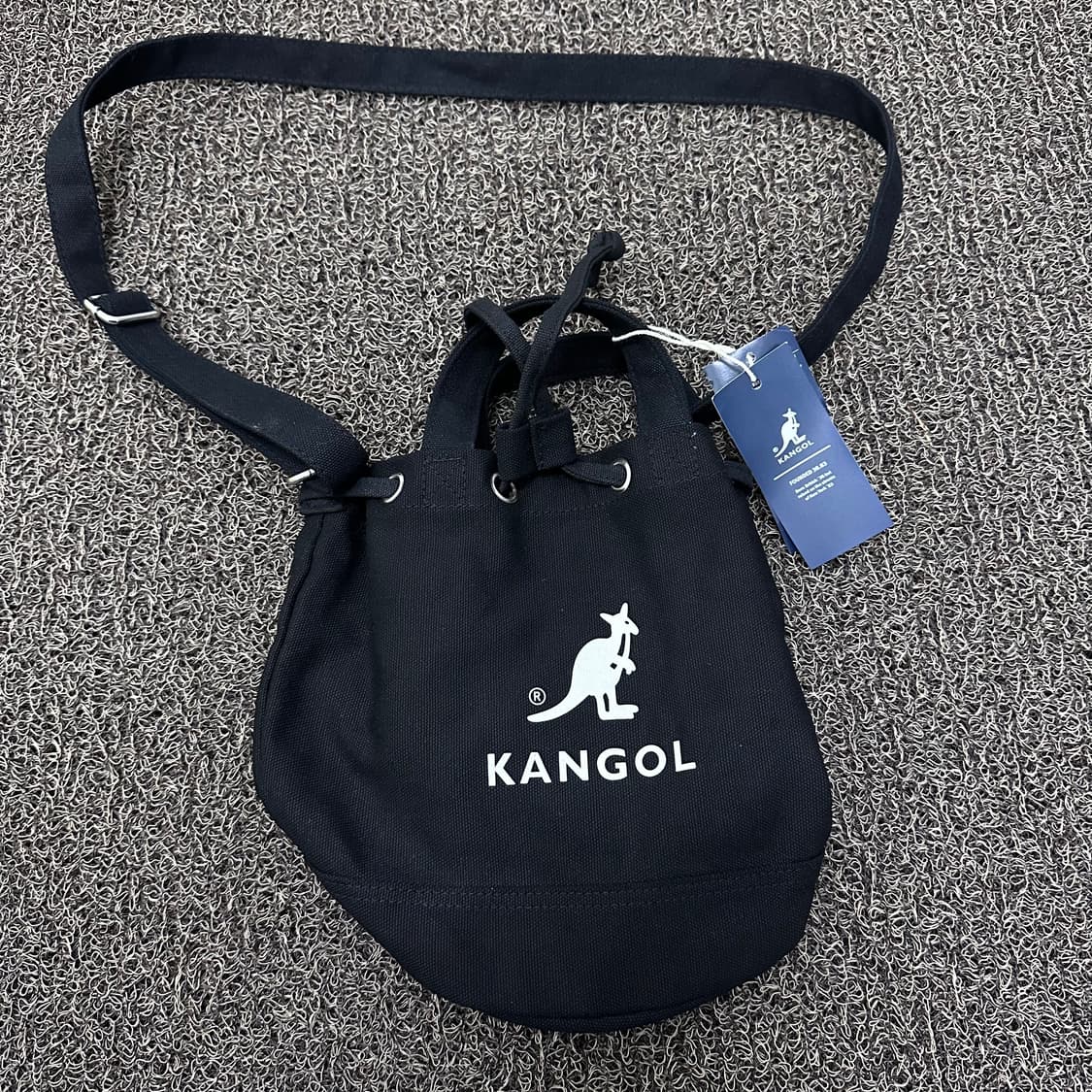 [새상품] KANGOL 캉골 캔버스 미니 복주머니 여성 크로스백 가방  상품이미지1