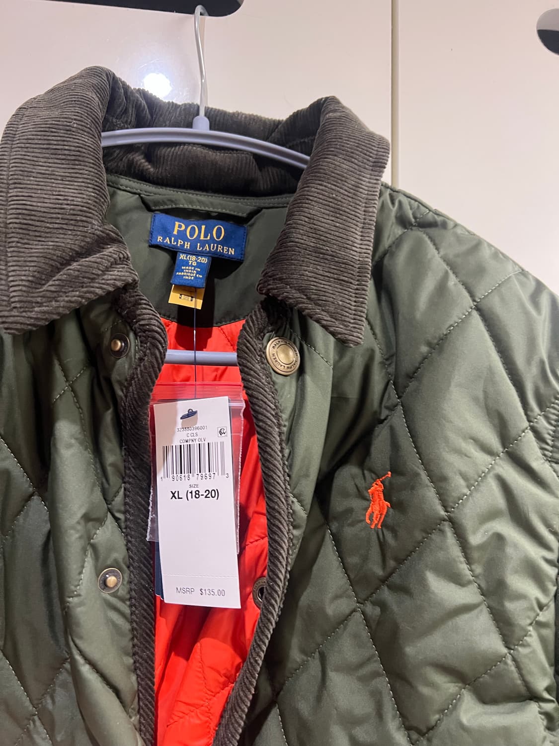 폴로 보이즈 퀼팅자켓 XL 상품이미지7