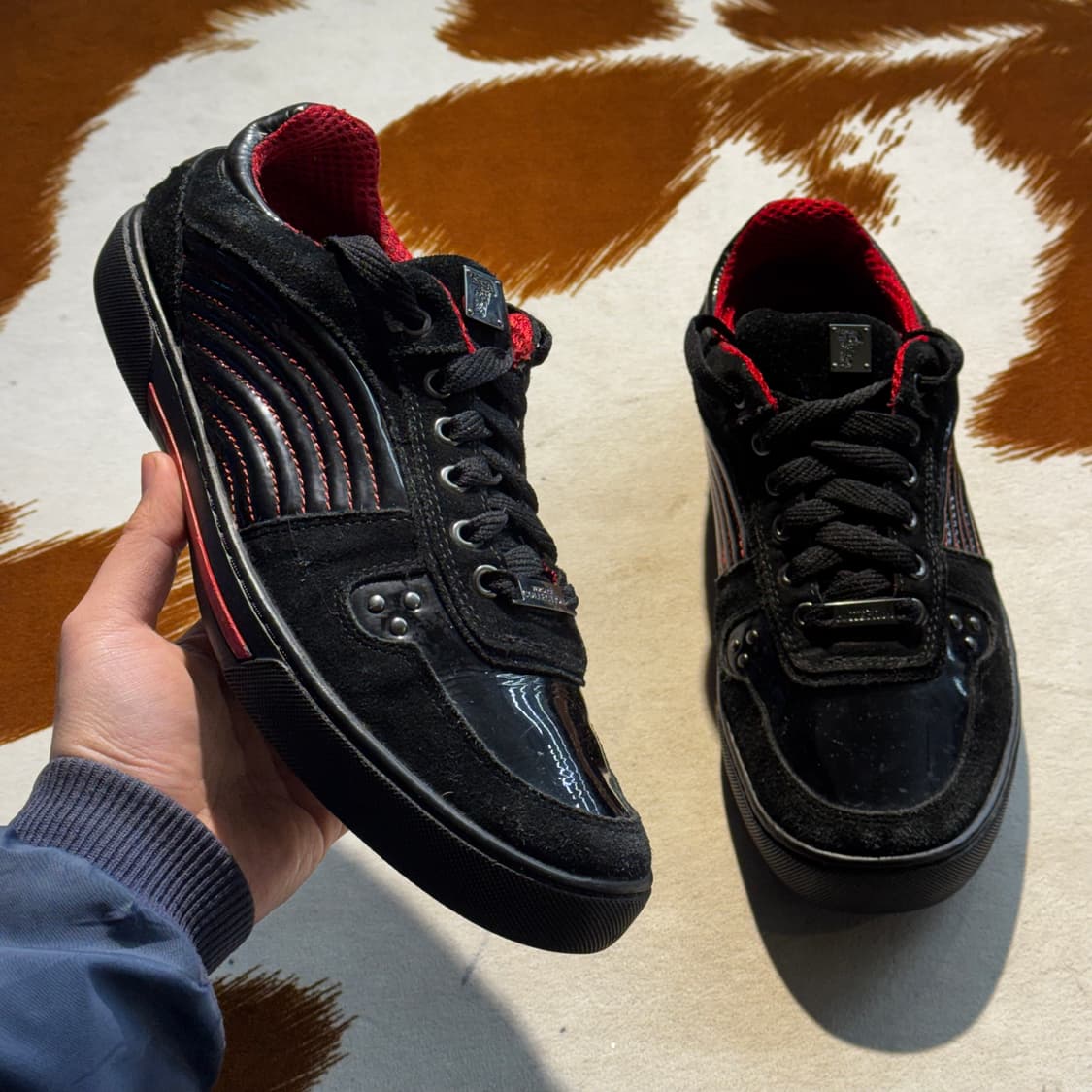 베르사체 컬렉션 스웨이드 스니커즈 44 (285) 상품이미지1