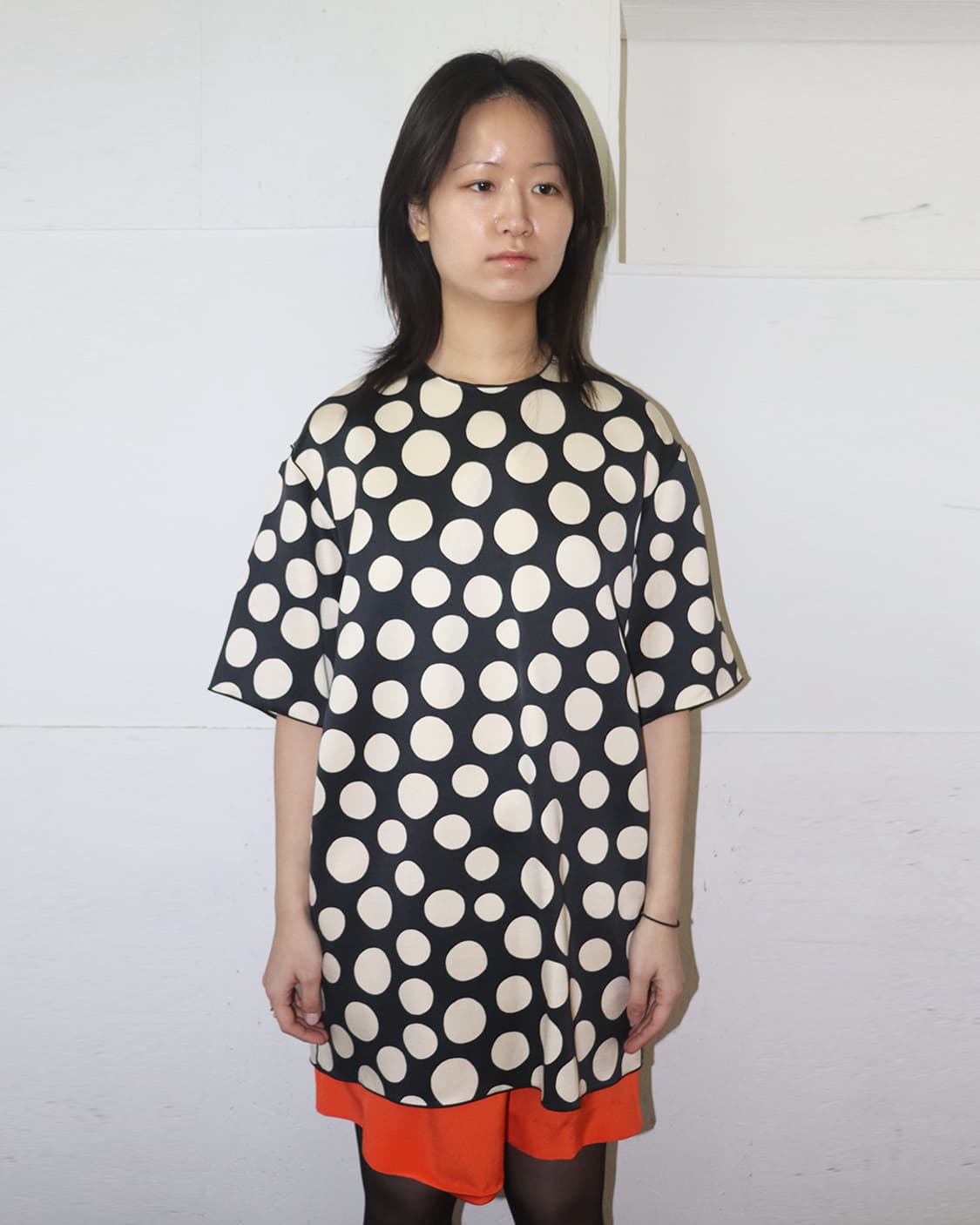 셀린느 by 피비 파일로 실크 & 울 블렌드 도트 드레스 상품이미지1