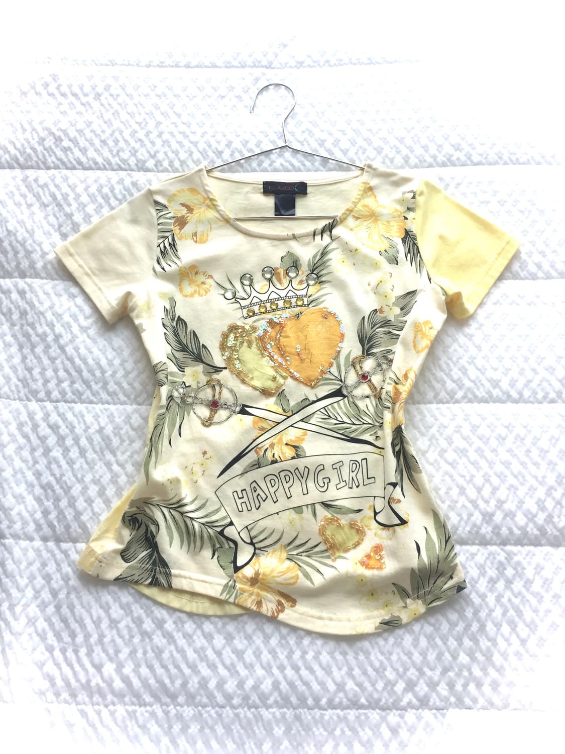Custo Gyaru Cubic Top 갸루 히비스커스 큐빅 탑 상품이미지4