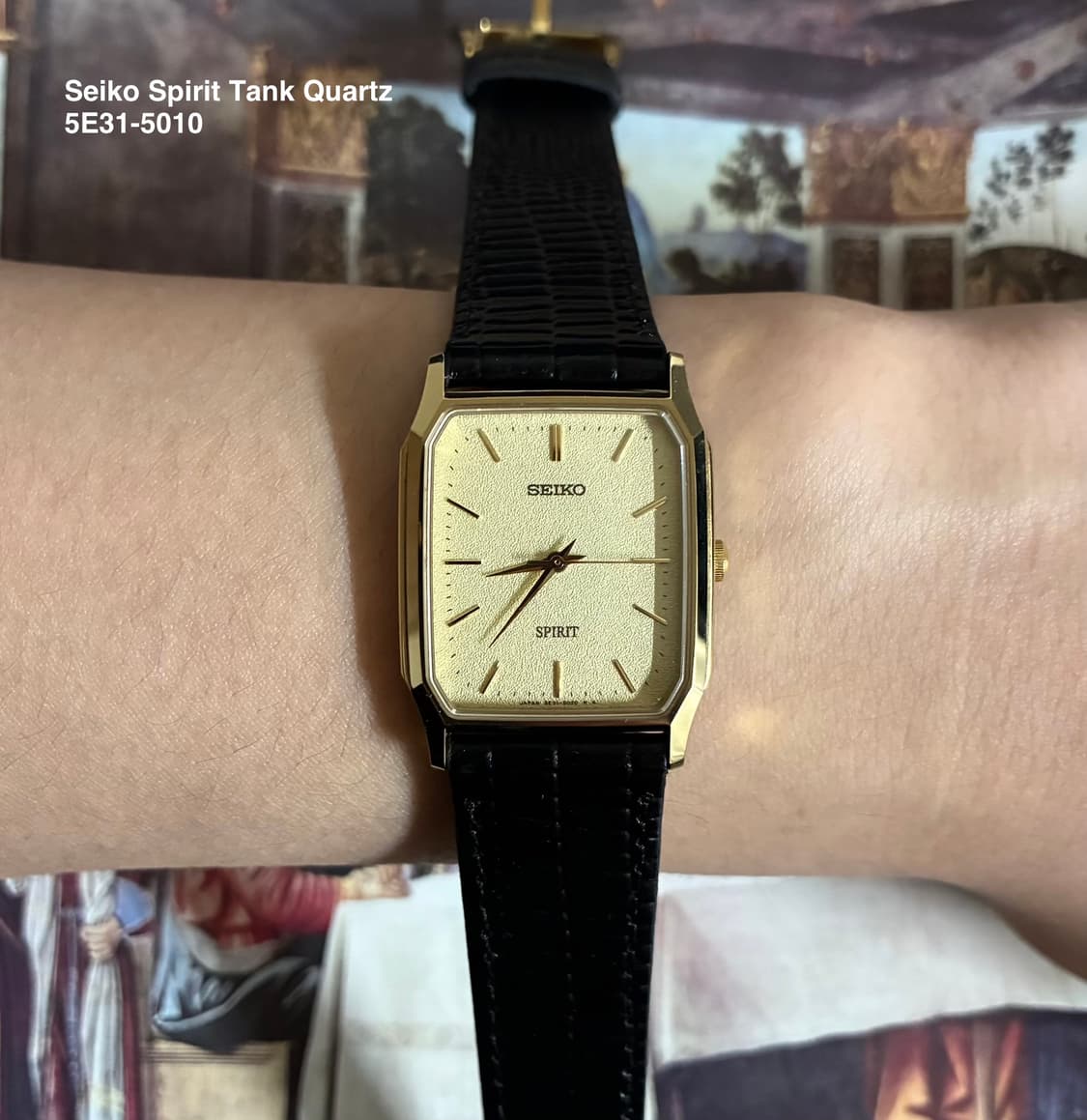 1990s Seiko Spirit Gold Tank Quartz 상품이미지7