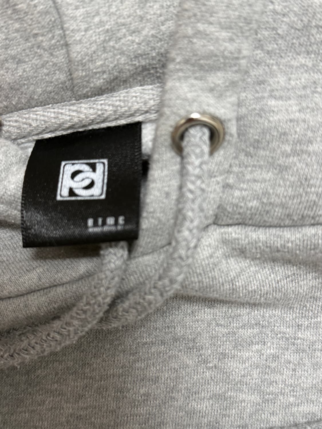 DTMC 그레이 기모 후드티 상품이미지2